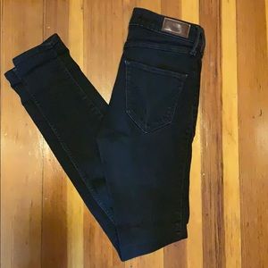 Hollister High Rise Super Skinny Ripped Jeans